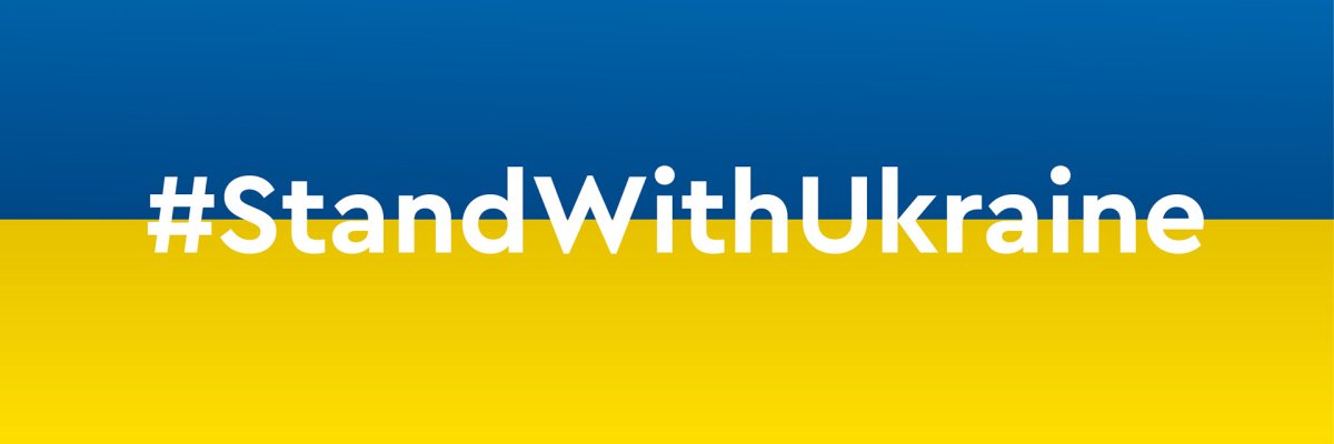 Ukrainische Flage #StandwithUkraine