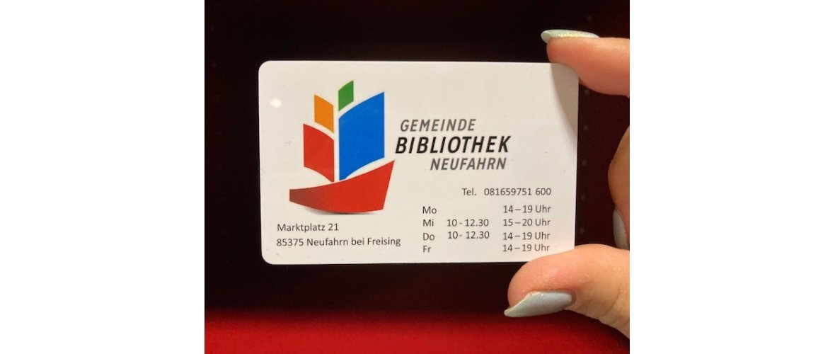 Bibliotheksausweis Vorderseite